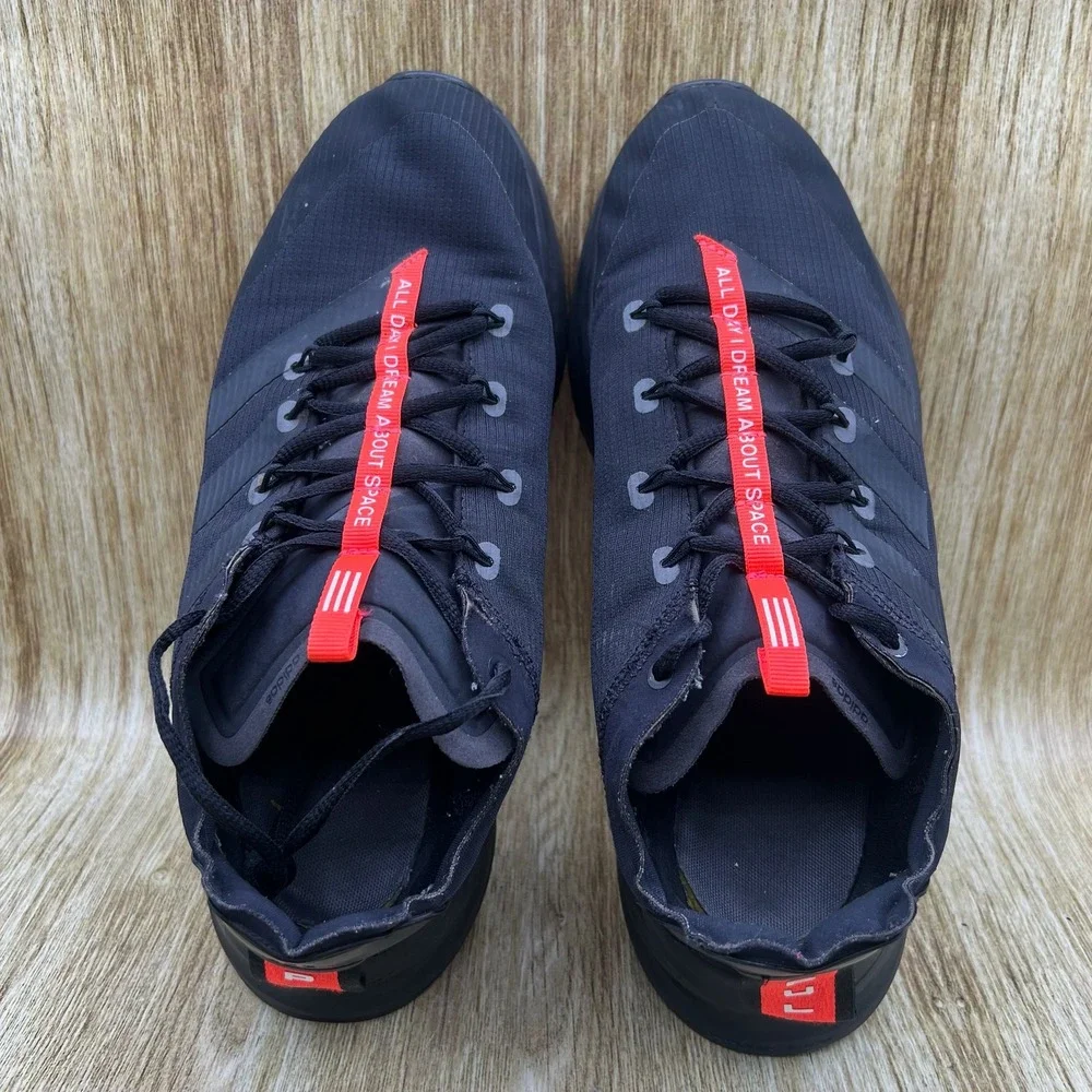 Adidas Fluidflash Men's Size 10.5 Black Solar Red Shoes Sneakers Athletic GY5021